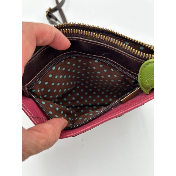 Chala Owl Crossbody Purse Women’s Pink Faux Leather Whimsical Small Bag - Picture 4 of 11